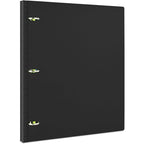 INFUN Telescoping 3 Ring Binder - 4PCS, Portable Plastic 3 Ring Binder with Telescoping Spine, Binders with Foldable Front Cover Holds 8.5"x11" Paper for School, Office, Homes